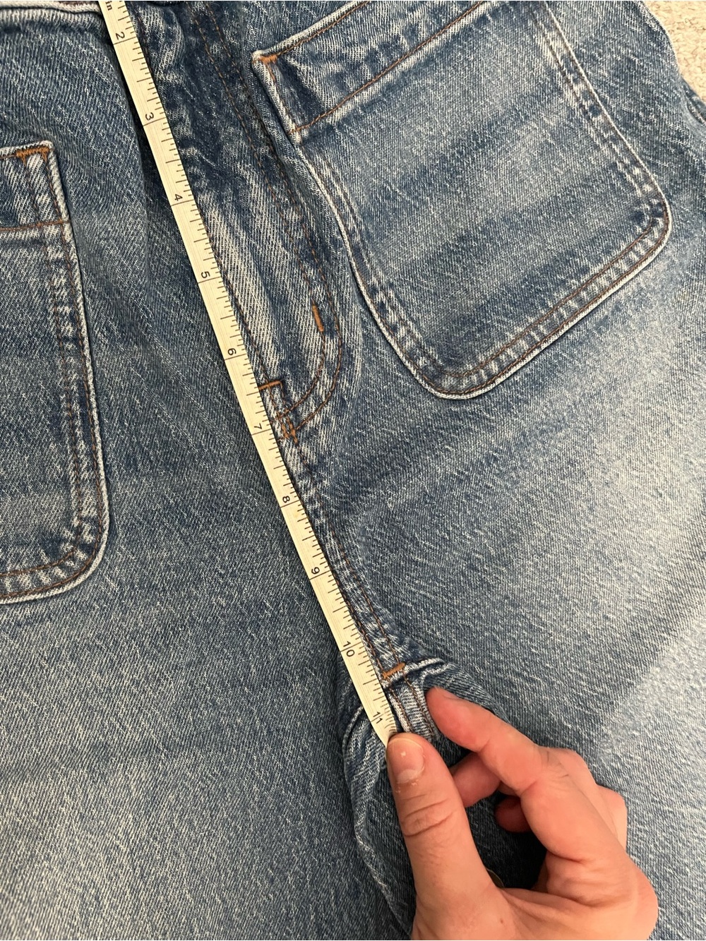 MADEWELL “The Perfect Vintsge” Wide Leg Jeans w/patch pocket - Picture 11 of 11